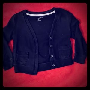 Black cotton cardigan